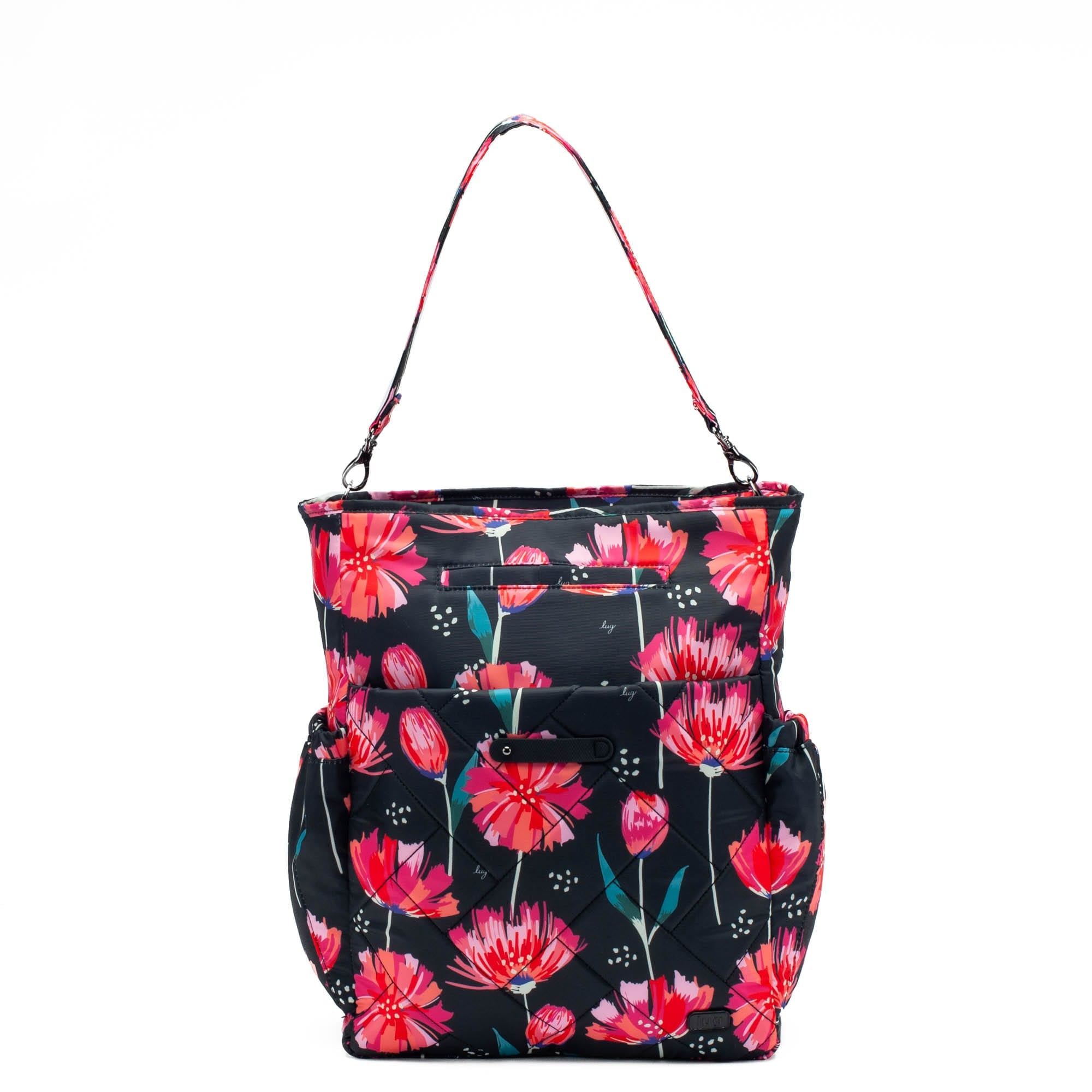 Symphony Convertible Tote Bag - POMPOM FLORAL BLACK - Symphony_PomPomFloralBlack_01